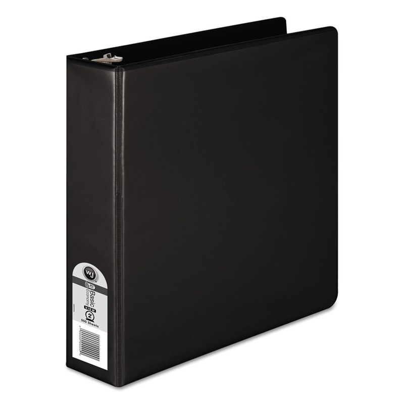 362 BASIC ROUND RING VIEW BINDER, 3 RINGS, 2" CAPACITY, 11 X 8.5, BLACK