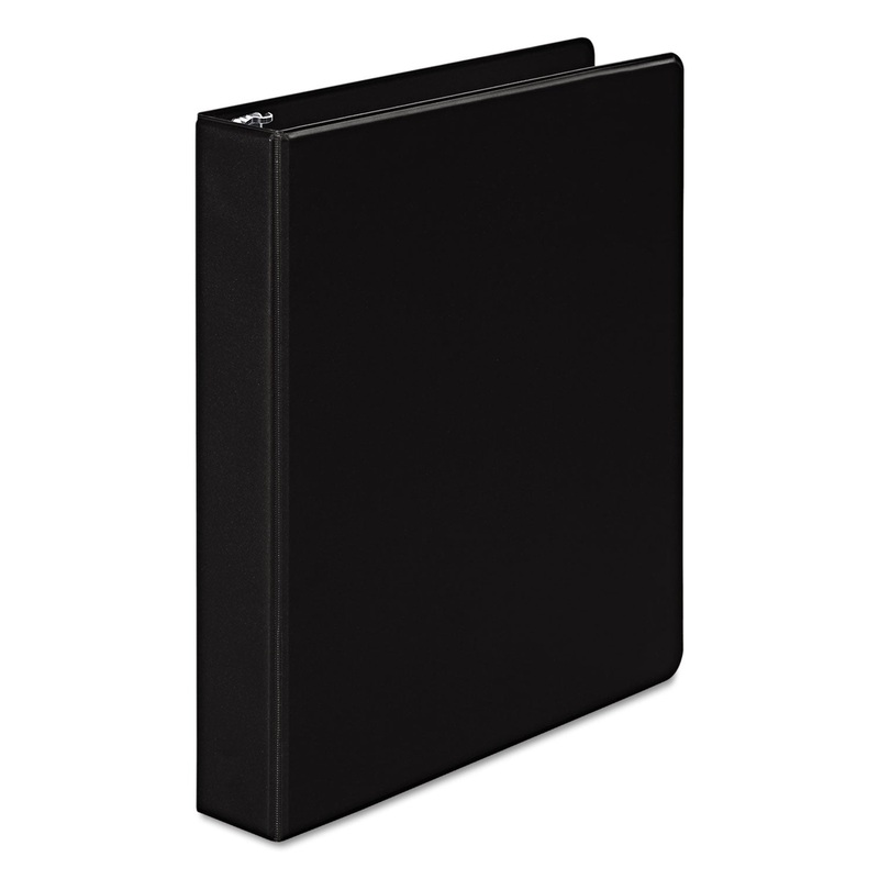 368 BASIC ROUND RING BINDER, 3 RINGS, 1.5" CAPACITY, 11 X 8.5, BLACK