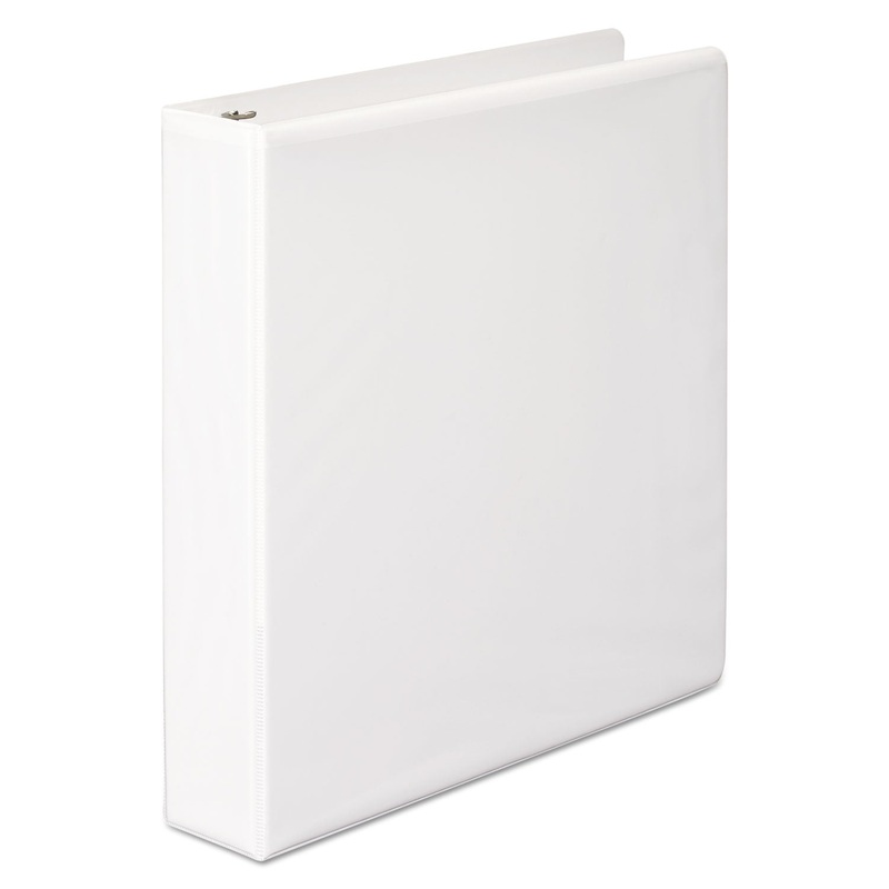 BASIC D-RING VIEW BINDER, 3 RINGS, 1.5" CAPACITY, 11 X 8.5, WHITE