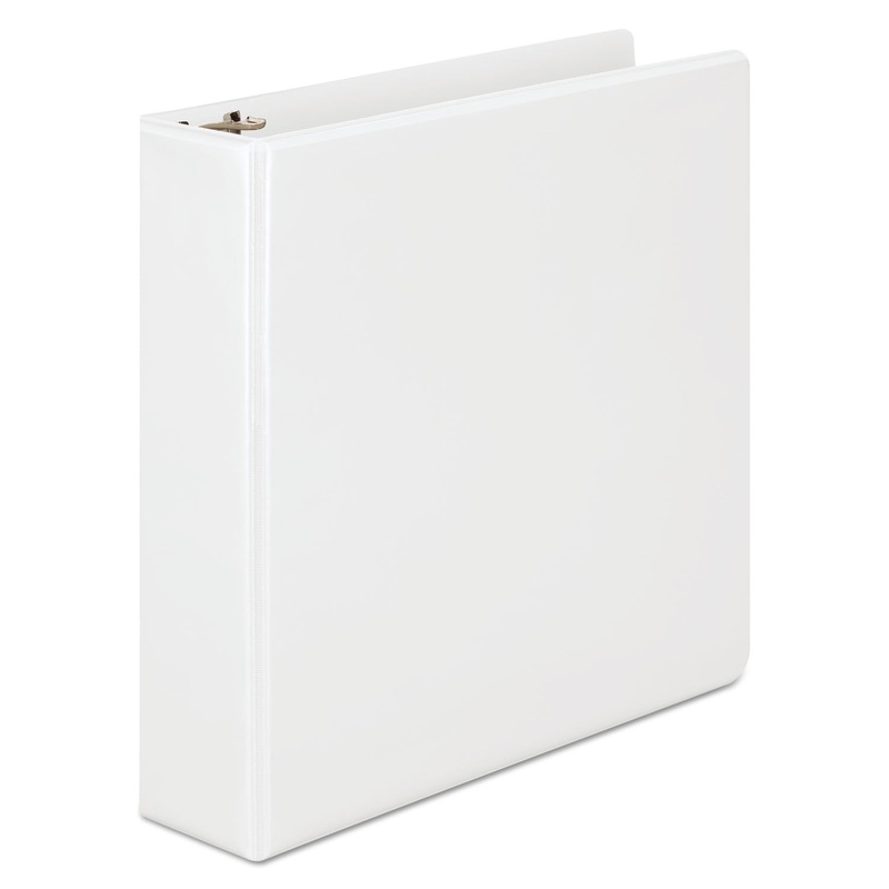 BASIC D-RING VIEW BINDER, 3 RINGS, 2" CAPACITY, 11 X 8.5, WHITE