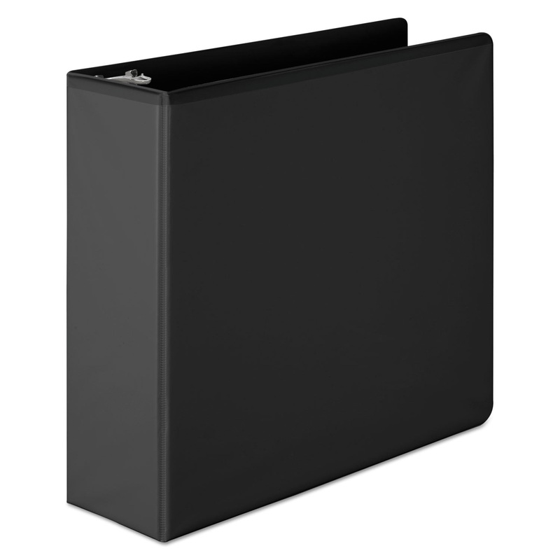 BASIC D-RING VIEW BINDER, 3 RINGS, 3" CAPACITY, 11 X 8.5, BLACK