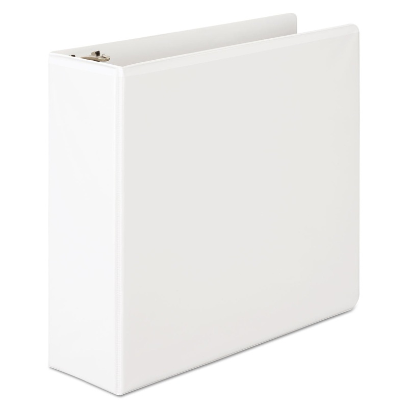 BASIC D-RING VIEW BINDER, 3 RINGS, 3" CAPACITY, 11 X 8.5, WHITE