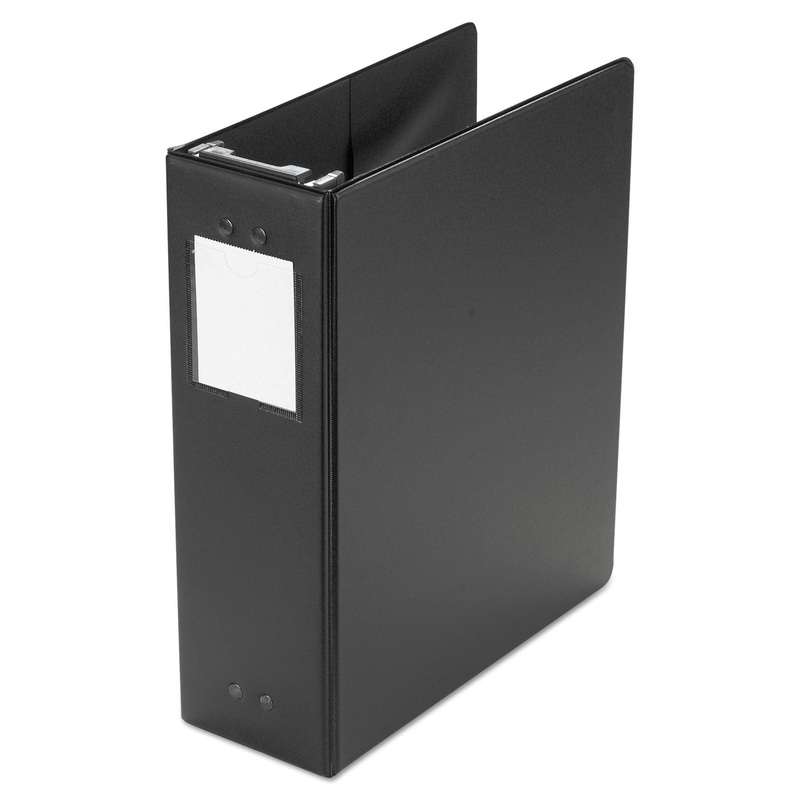 LARGE CAPACITY HANGING POST BINDER, 3 POSTS, 2" CAPACITY, 11 X 8.5, BLACK