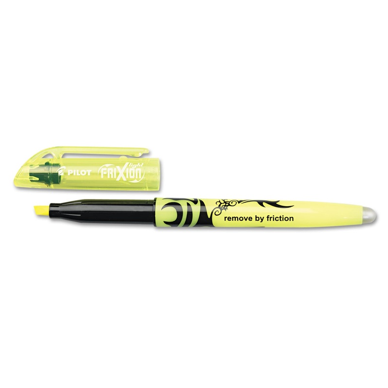 FRIXION LIGHT ERASABLE HIGHLIGHTER, CHISEL TIP, YELLOW, DOZEN