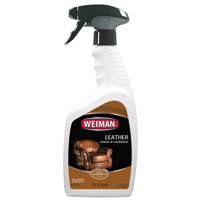 LEATHER CLEANER AND CONDITIONER, FLORAL SCENT, 22 OZ TRIGGER SPRAY BOTTLE, 6/CT