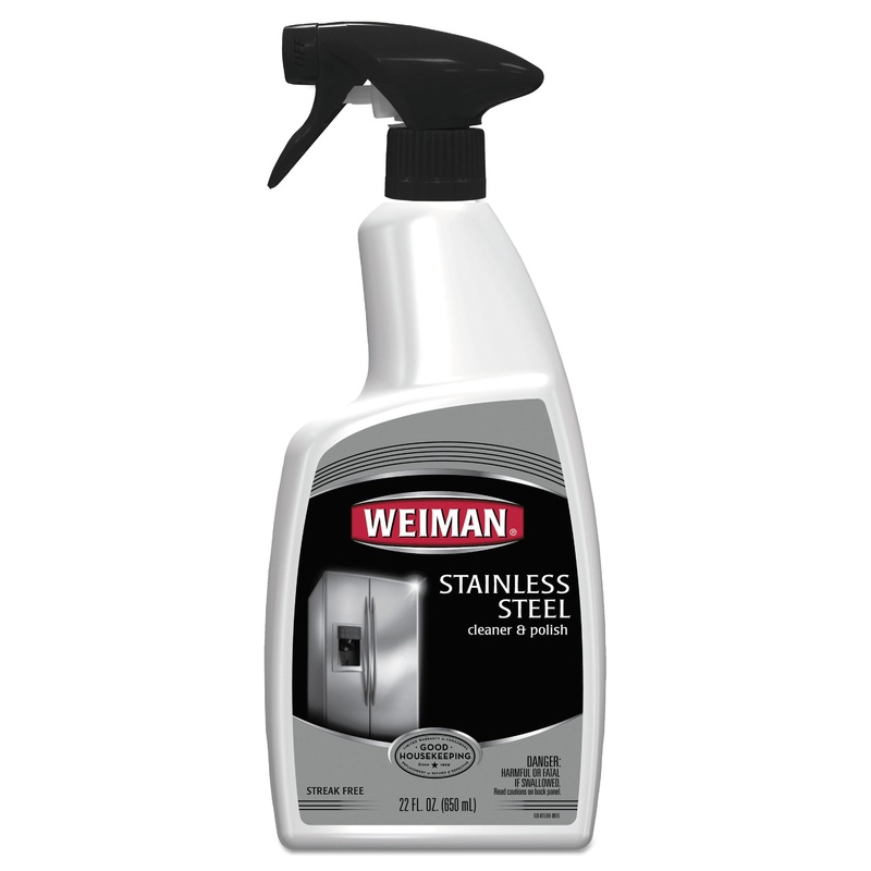 STAINLESS STEEL CLEANER AND POLISH, FLORAL SCENT, 22 OZ TRIGGER SPRAY BOTTLE