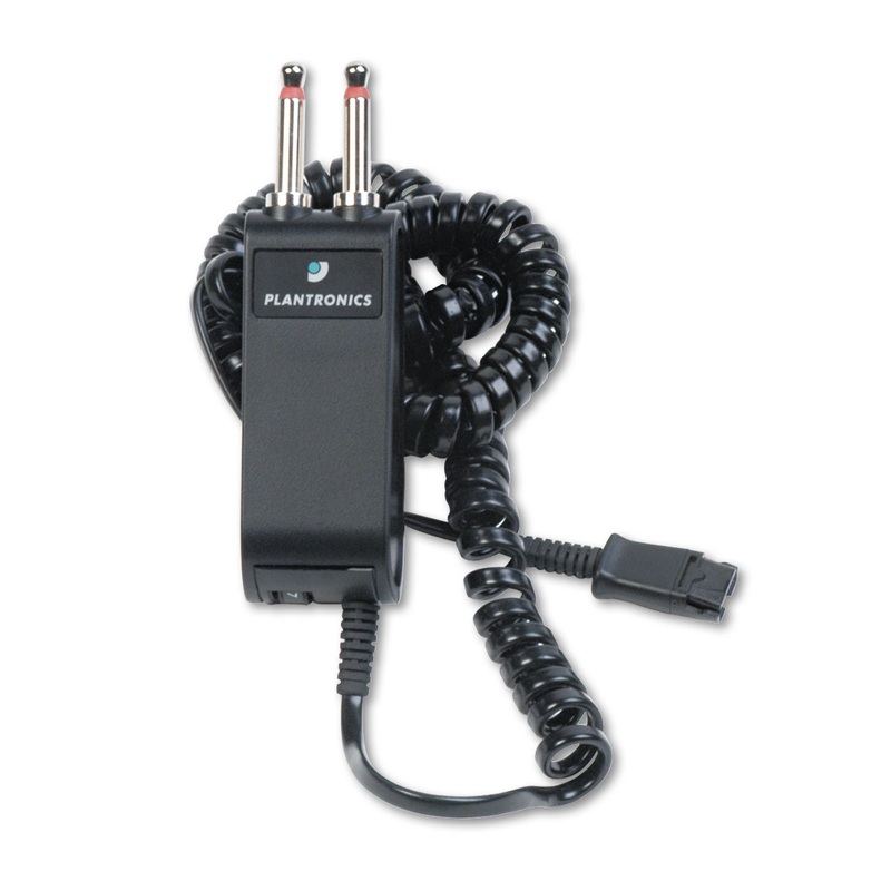 Modular Dual-Prong Plug Headset/handset-To-Telephone Adapter