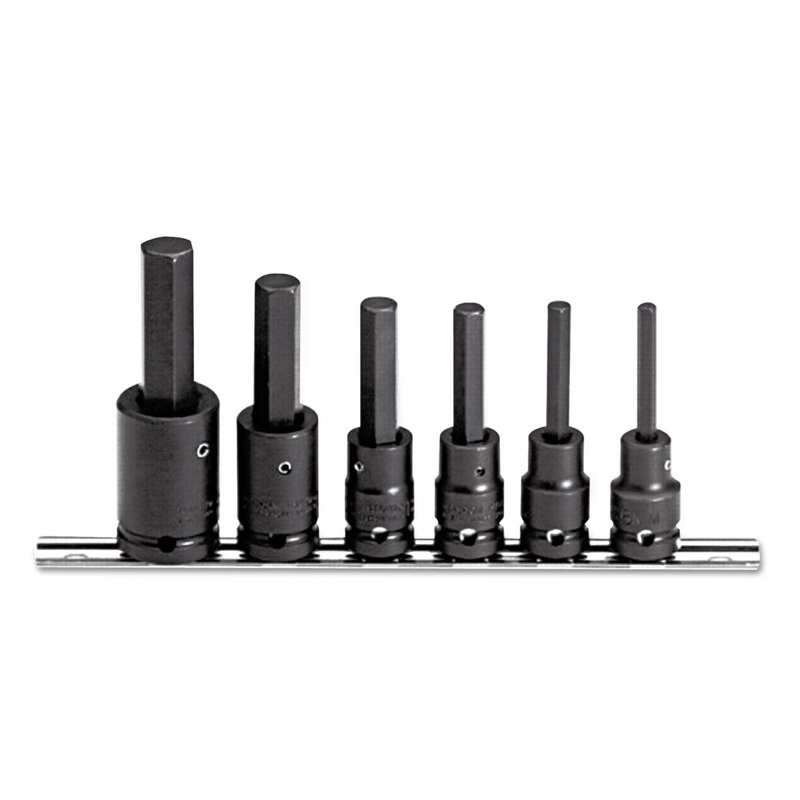 6-Piece Torqueplus Metric Hex Bit Impact Socket Set, 1/2" Drive
