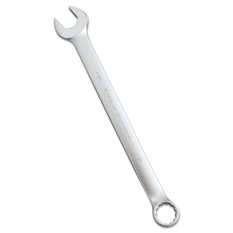 Proto Combination Wrench, 15 7/8" Long, 1 1/8" Opening, 12-Point Box