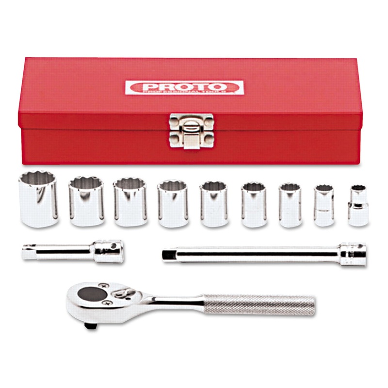 Torqueplus 12-Piece Socket Set, Sae, 3/8" Drive