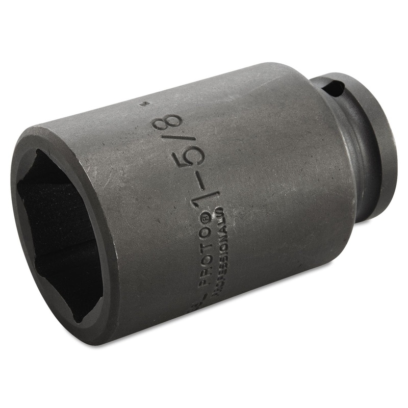 Torqueplus Deep Impact Socket, 3/4" Drive, 1-5/8" Opening, 6-Point