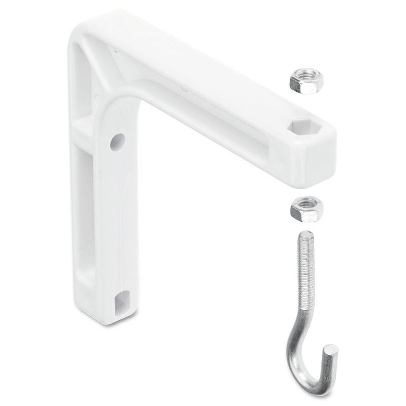 WALL MOUNT FOR PROJECTION SCREEN, 6.75W X 1.25D X 7.5H, 2/SET, WHITE