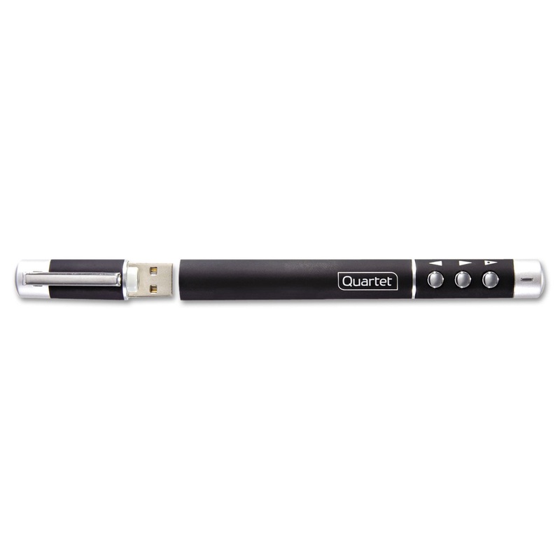 Wireless Remote And Laser Pointer, Class 2, Projects 655 Ft, Black