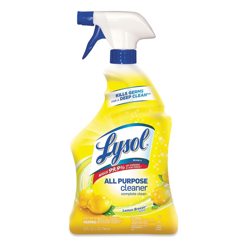 Ready-To-Use All-Purpose Cleaner, Lemon Breeze, 32oz Spray Bottle