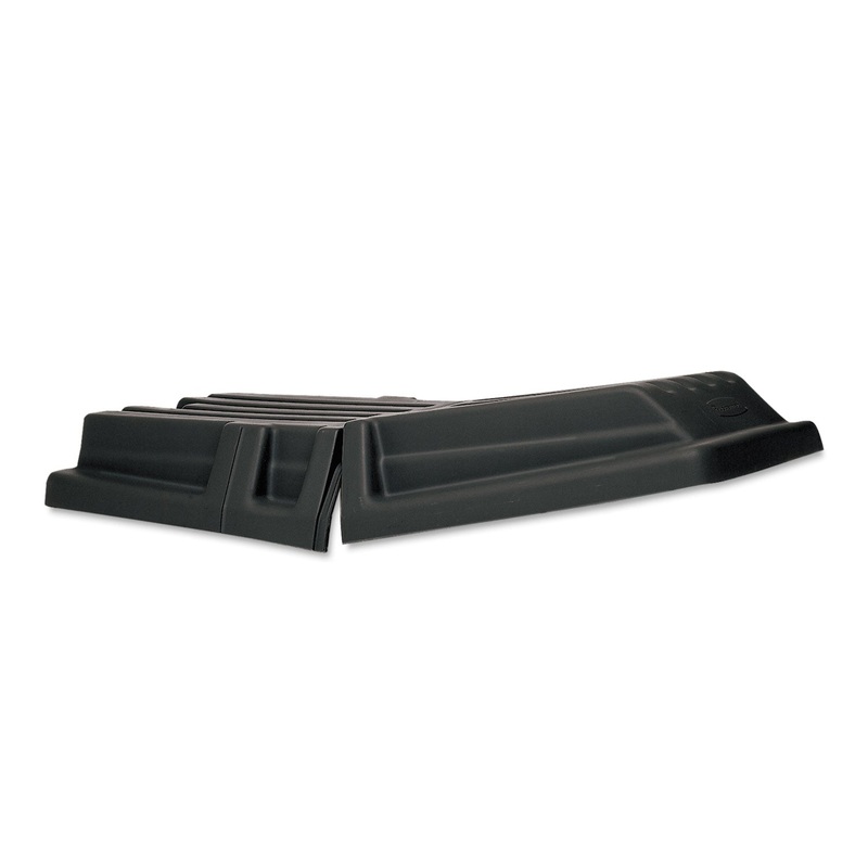 HINGED DOME TILT TRUCK LID, 16W X 35.5D X 36H, BLACK