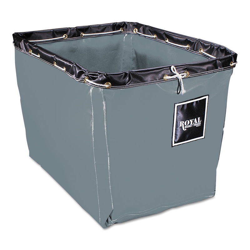 Replacement Liner, 12 Bushel, Vinyl/nylon/steel, Gray
