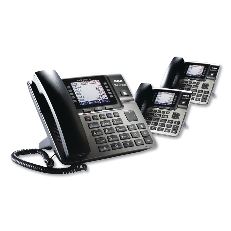 UNISON 1-4 LINE WIRELESS PHONE SYSTEM BUNDLE, 2 ADDITIONAL DESKPHONES