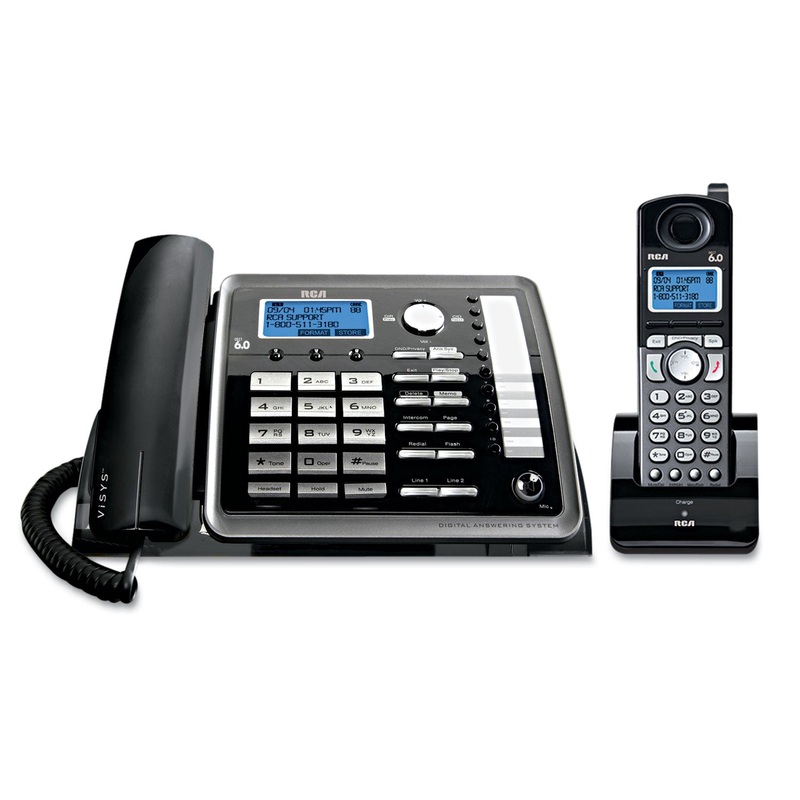 Visys 25255re2 Two-Line Corded/cordless Phone System With Answering System