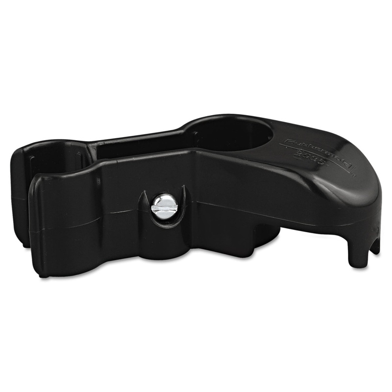 LOBBY PRO UPRIGHT DUSTPAN HANGER BRACKET, 1.25W X 1.25H X 4L, BLACK