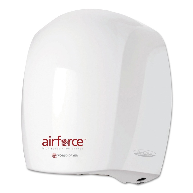 Airforce Hand Dryer, Aluminum, White