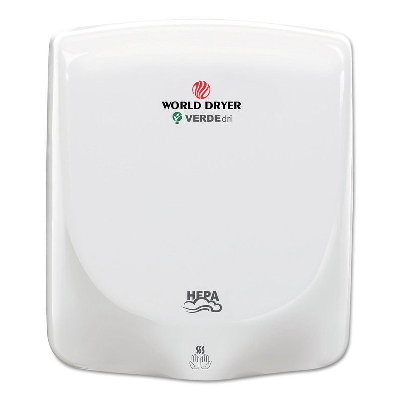 Verdedri Hand Dryer, Aluminum, White