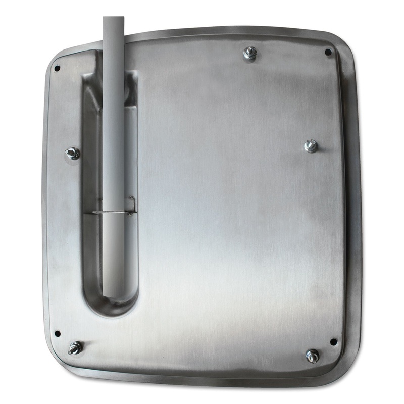 VERDEDRI HAND DRYER TOP ENTRY ADAPTER KIT, 14.38L X 1.25W X 13.5H, STAINLESS