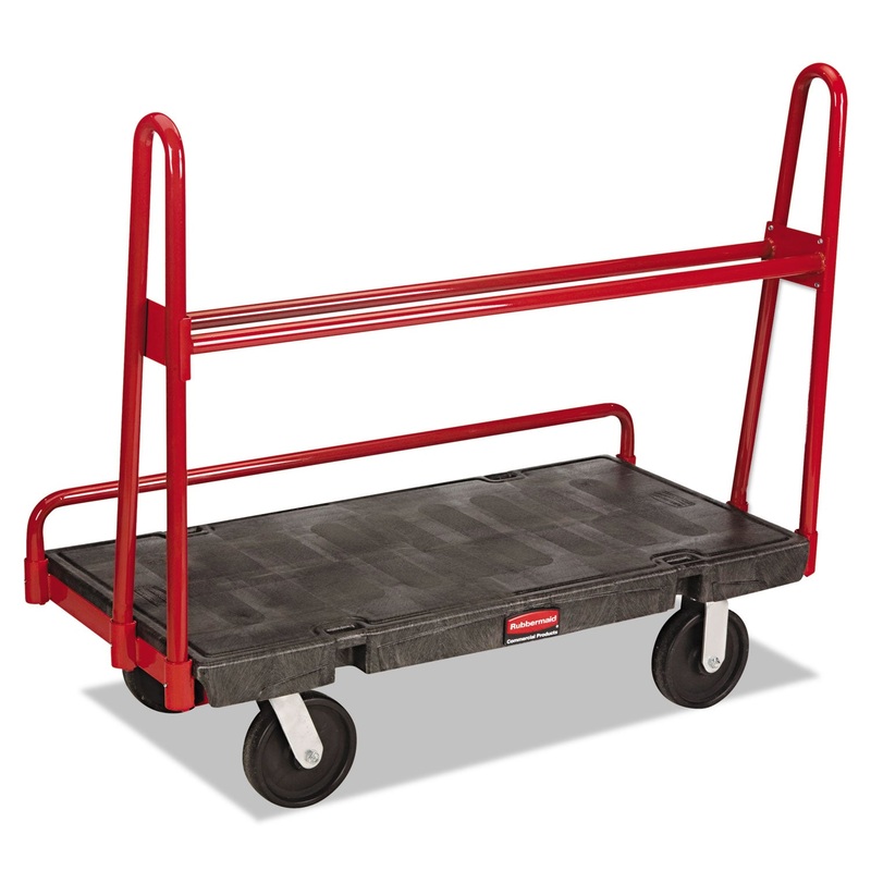 A-FRAME PANEL TRUCK, 2,000-LB CAPACITY, 24.25W X 48D X 45H, BLACK/RED