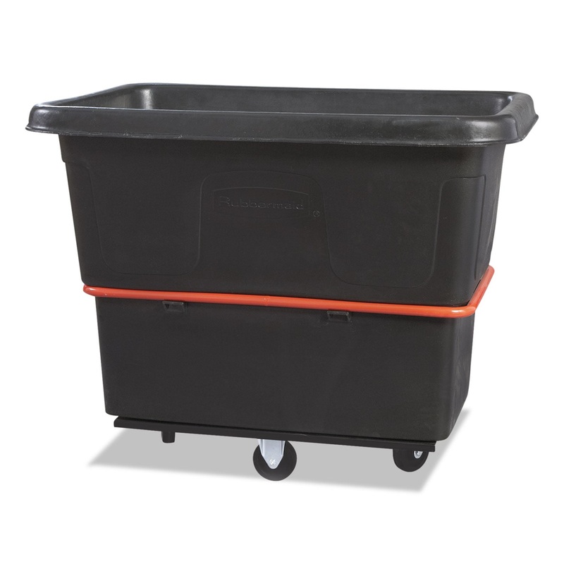 HEAVY-DUTY UTILITY TRUCK, RECTANGULAR, 800 LB CAPACITY, BLACK