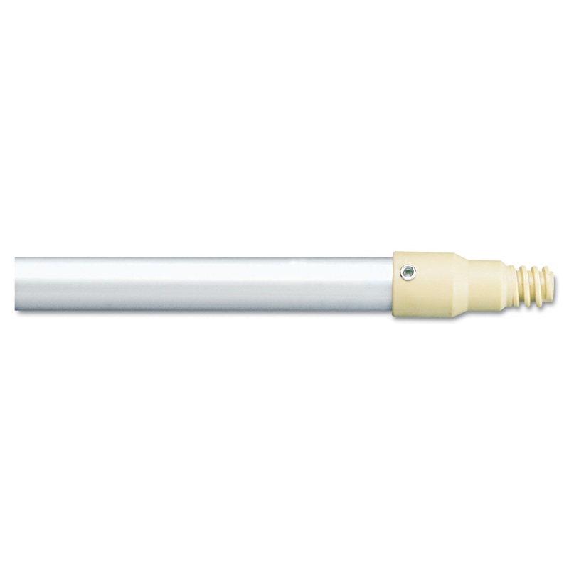 Aluminum Threaded Plastic-Tip Broom/sweep Handle, 1 Dia X 57, Gray