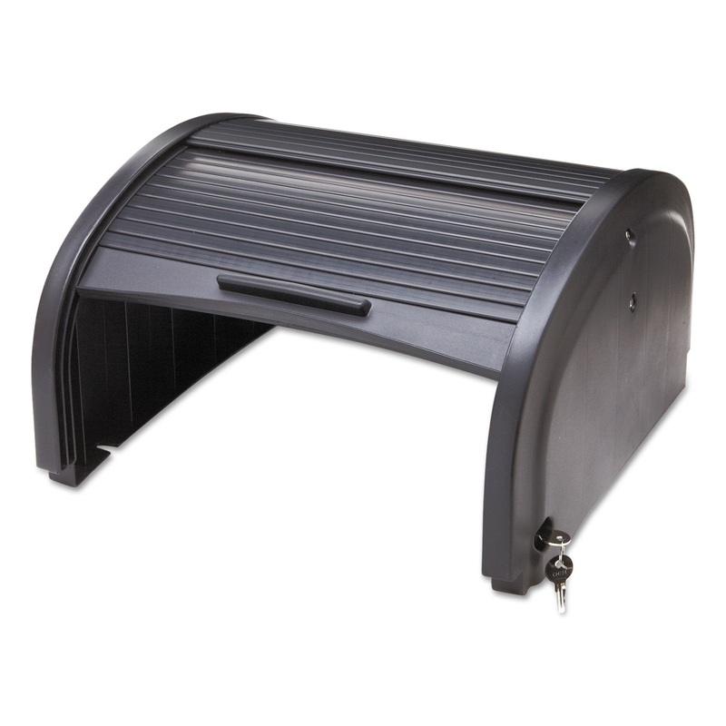 LOCKING SECURITY HOOD, 17.75W X 10.3H, BLACK