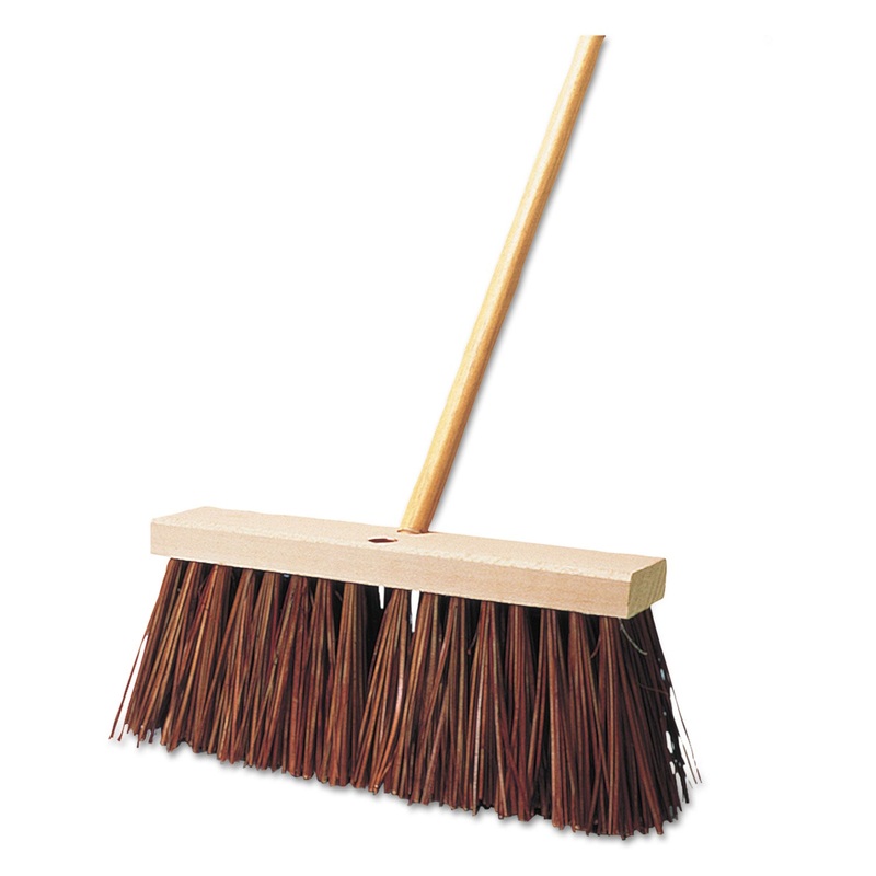 STREET BROOM, PALMYRA FILL, 6" BRISTLES, 16" BLOCK