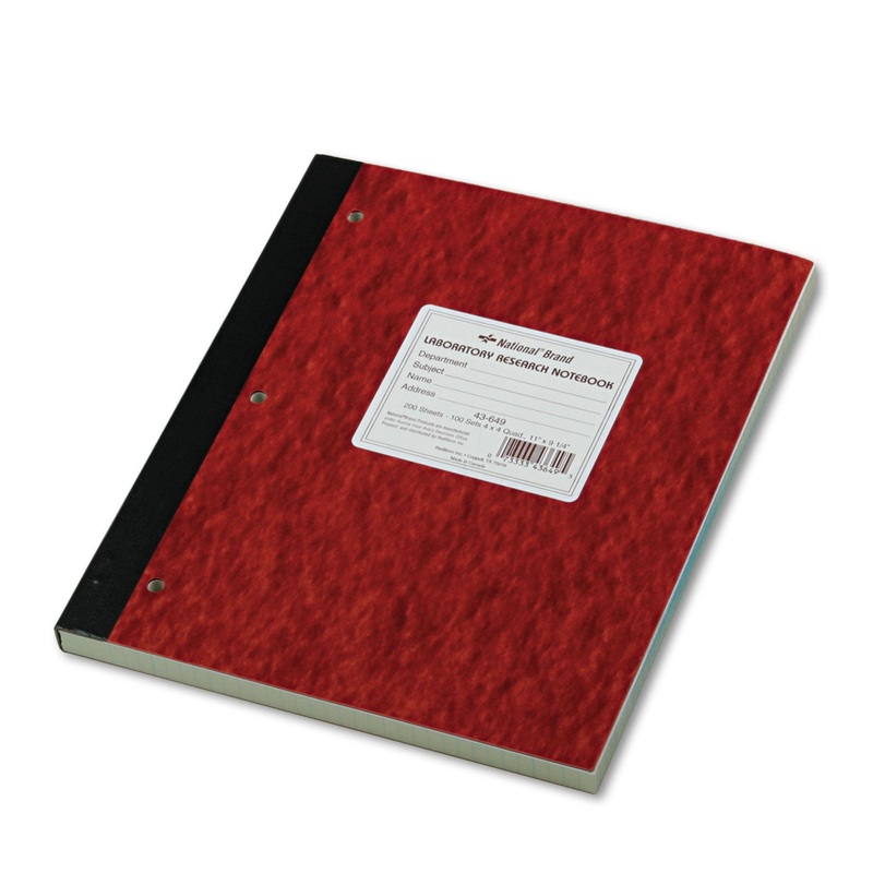 DUPLICATE LABORATORY NOTEBOOKS, QUADRILLE, 11 X 9 1/4, ASSORTED, 200 SHEETS