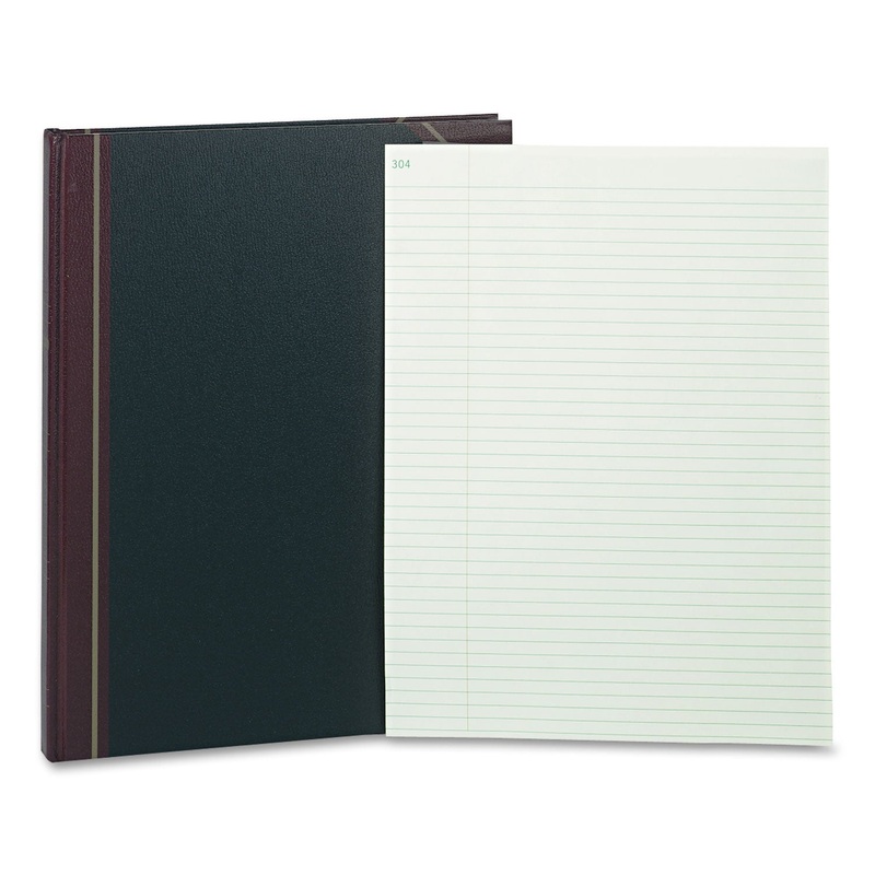 TEXHIDE LAB RECORD-RULED BOOK, 14.25 X 11.25, EYE-EASE GREEN, 300 SHEETS