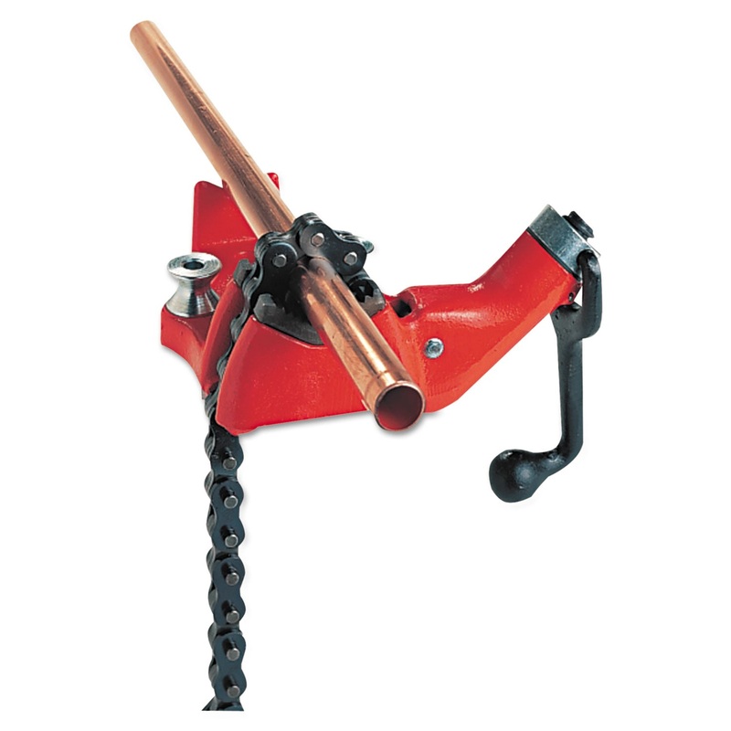 Vise, Cast Iron, Bench Chain, 4" Jaw Width, 14.75lbs