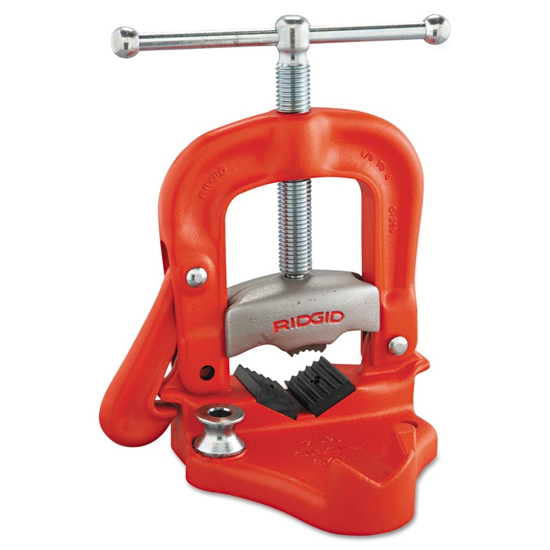 Vise, Steel, Bench Yoke, 4" Jaw Width, 27.75lbs