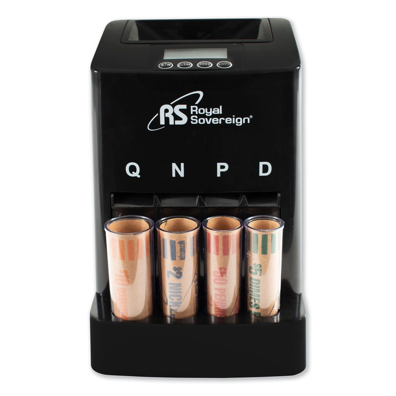 ONE ROW DIGITAL COIN COUNTER, PENNIES THROUGH QUARTERS, 120 COINS/MIN