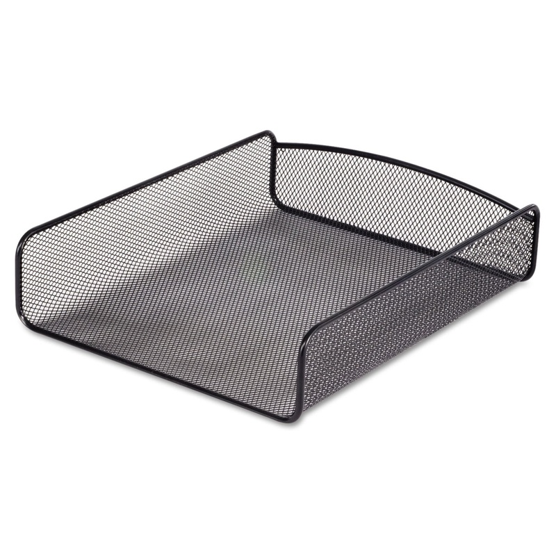 ONYX DESK TRAY, 1 SECTION, LETTER SIZE FILES, 9.25" X 11.75" X 2.5", BLACK