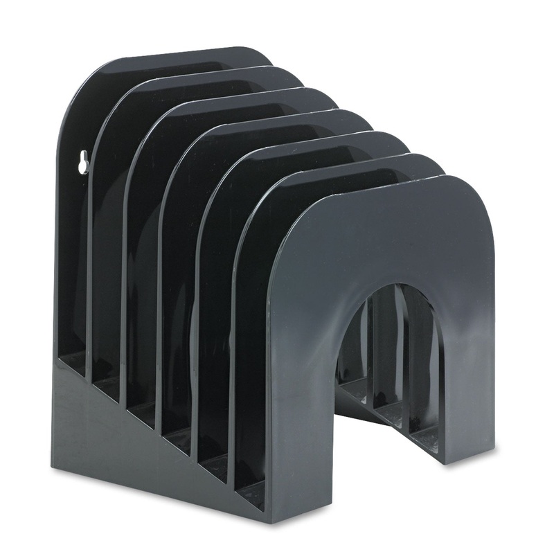 OPTIMIZERS MULTIFUNCTIONAL SIX-TIER JUMBO INCLINE SORTER, 6 SECTIONS, LETTER SIZE FILES, 9.38" X 10.5" X 7.38", BLACK