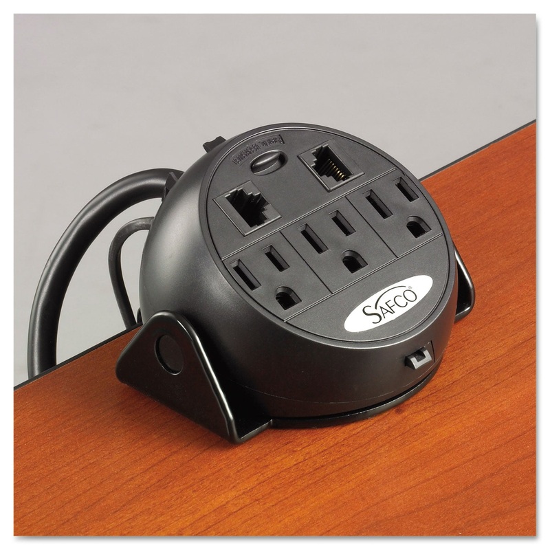 Power Module, 3 Outlets, 2 Rj-45 Ports, 8 Ft Cord