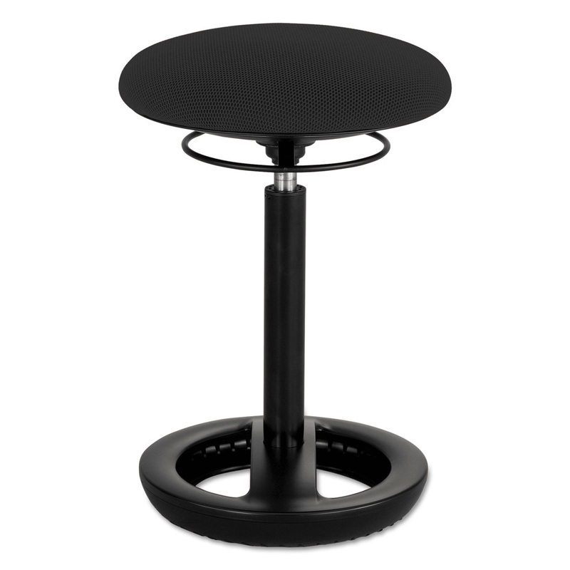 TWIXT DESK HEIGHT ERGONOMIC STOOL, 22.5" SEAT HEIGHT, SUPPORTS UP TO 250 LBS., BLACK SEAT, BLACK BACK, BLACK BASE