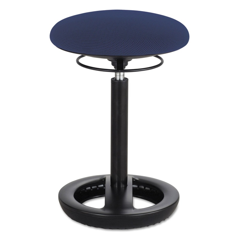 TWIXT DESK HEIGHT ERGONOMIC STOOL, 22.5" SEAT HEIGHT, SUPPORTS UP TO 250 LBS., BLUE SEAT/BLUE BACK, BLACK BASE