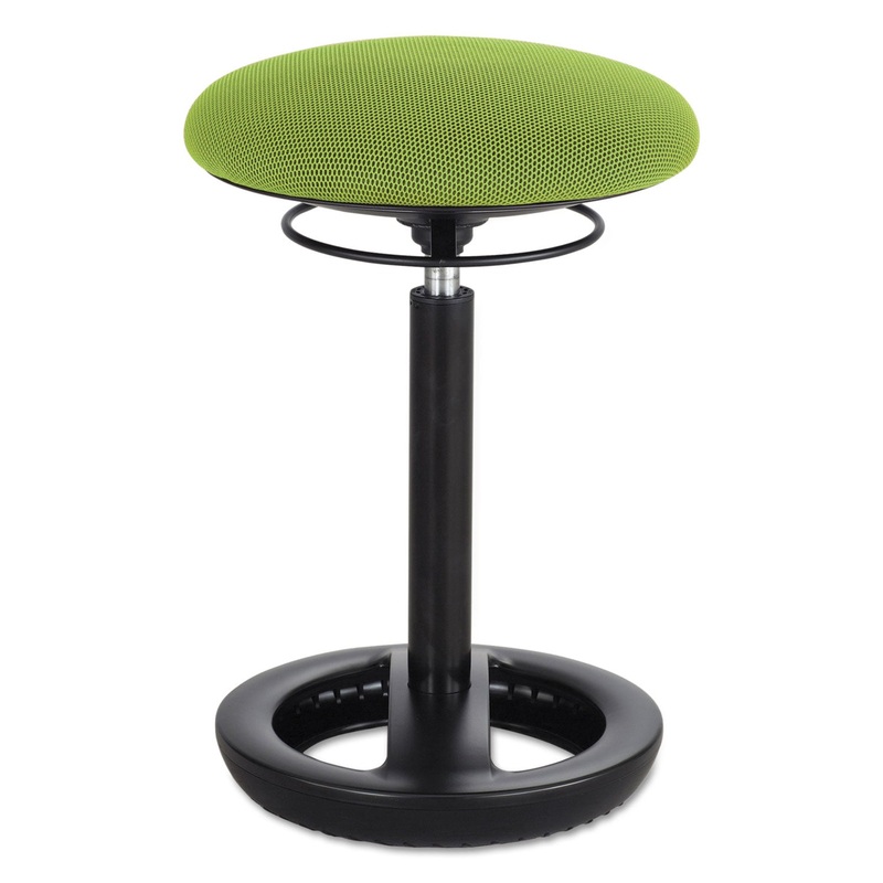 TWIXT DESK HEIGHT ERGONOMIC STOOL, 22.5" SEAT HEIGHT, SUPPORTS UP TO 250 LBS., GREEN SEAT/GREEN BACK, BLACK BASE