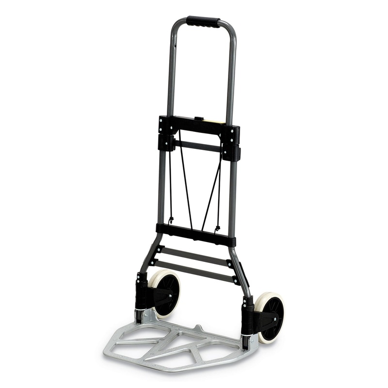 STOW-AWAY COLLAPSIBLE MEDIUM HAND TRUCK, 275 LB CAPACITY, 19 X 17.75 X 38.75, ALUMINUM