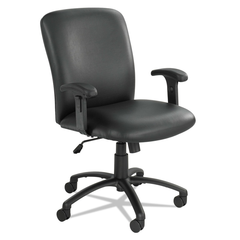 UBER BIG AND TALL SERIES HIGH BACK CHAIR, SUPPORTS UP TO 500 LBS., BLACK SEAT/BLACK BACK, BLACK BASE