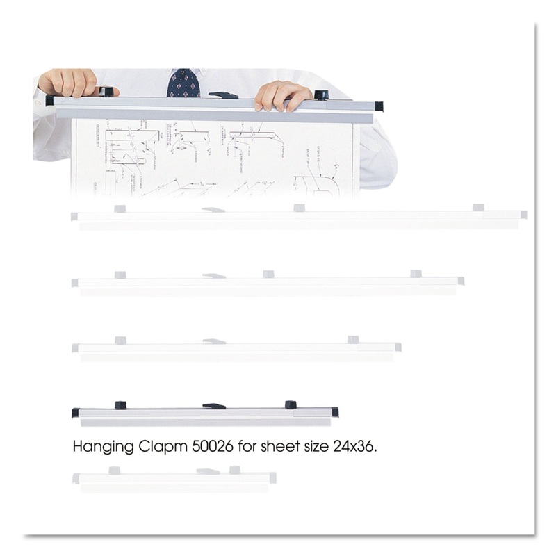SHEET FILE HANGING CLAMPS, 100 SHEETS PER CLAMP, 25.25W, 6/CARTON