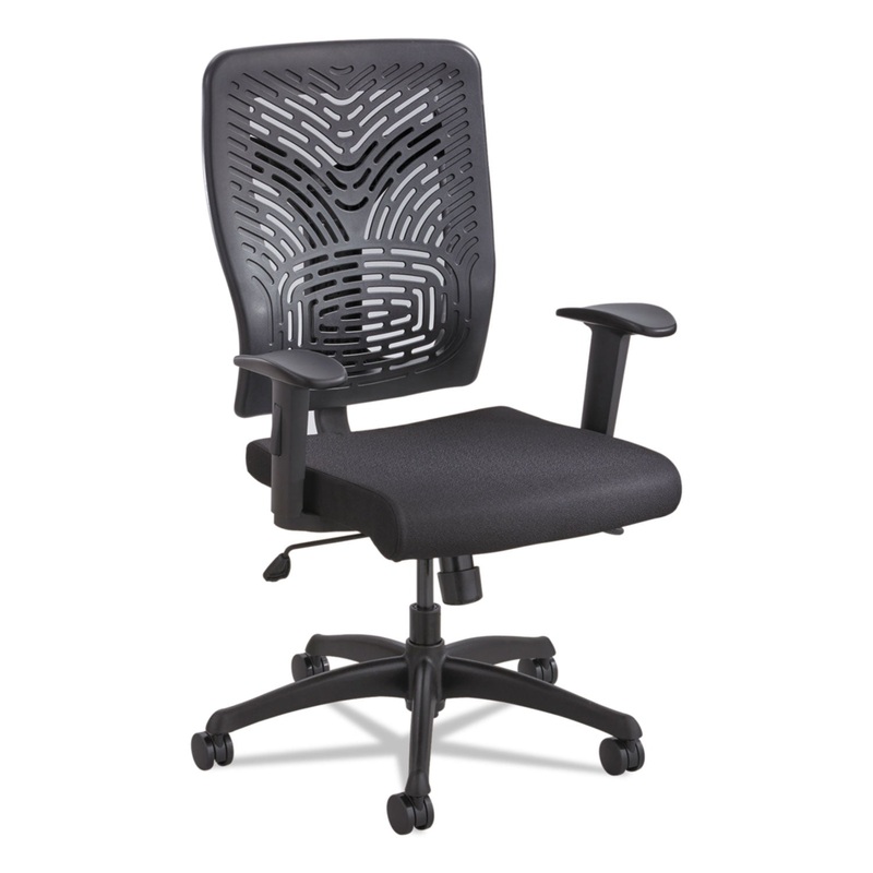 VOICE SERIES TASK CHAIR, SUPPORTS UP TO 250 LBS., BLACK SEAT/BLACK BACK, BLACK BASE