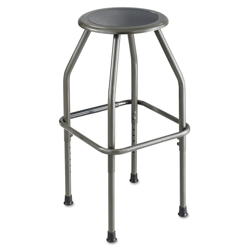 DIESEL INDUSTRIAL STOOL WITH STATIONARY SEAT, 30" SEAT HEIGHT, SUPPORTS UP TO 250 LBS., PEWTER SEAT/PEWTER BACK, PEWTER BASE