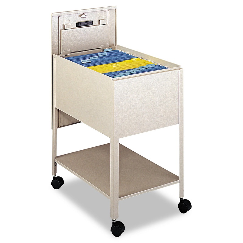 EXTRA-DEEP LOCKING MOBILE TUB FILE, 16.5W X 24.75D X 28.25H, PUTTY
