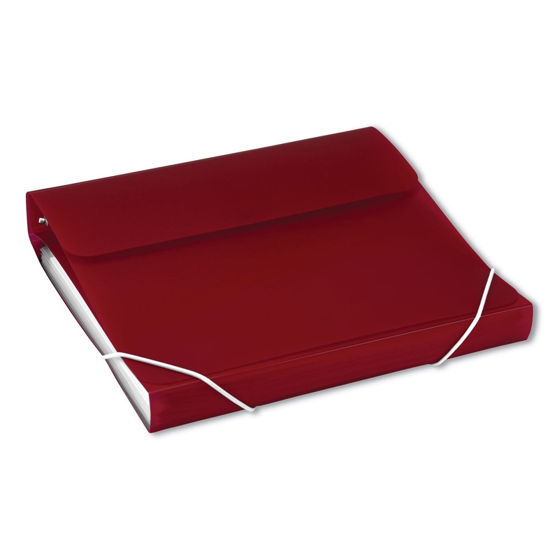 DUO 2-IN-1 BINDER ORGANIZER, 3 RINGS, 1" CAPACITY, 11 X 8.5, BURGUNDY