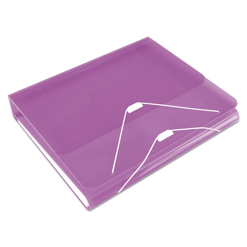 DUO 2-IN-1 BINDER ORGANIZER, 3 RINGS, 1" CAPACITY, 11 X 8.5, ORCHID